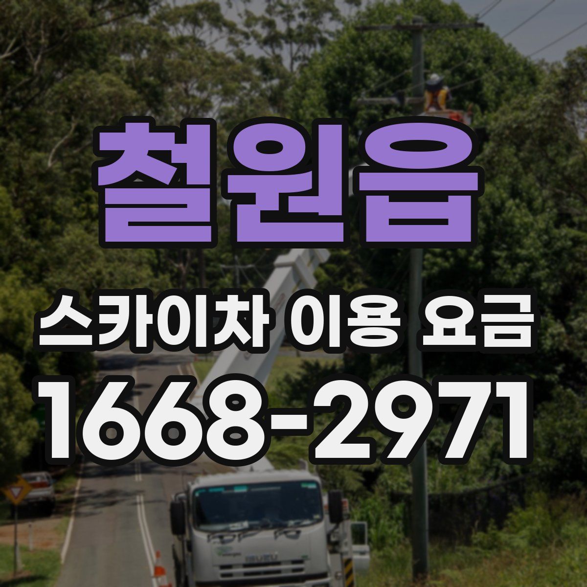 철원읍 스카이차 이용 요금