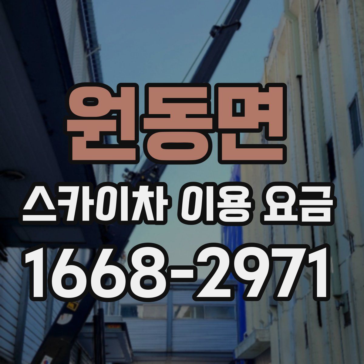 원동면 스카이차 이용 요금