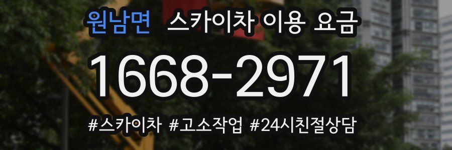 원남면 스카이차 이용 요금