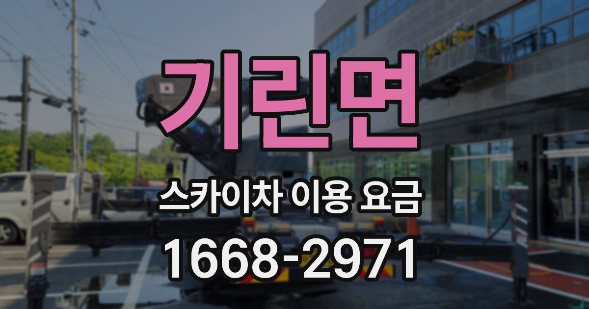 기린면 스카이차 이용 요금