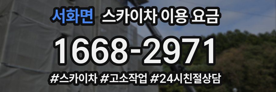 서화면 스카이차 이용 요금