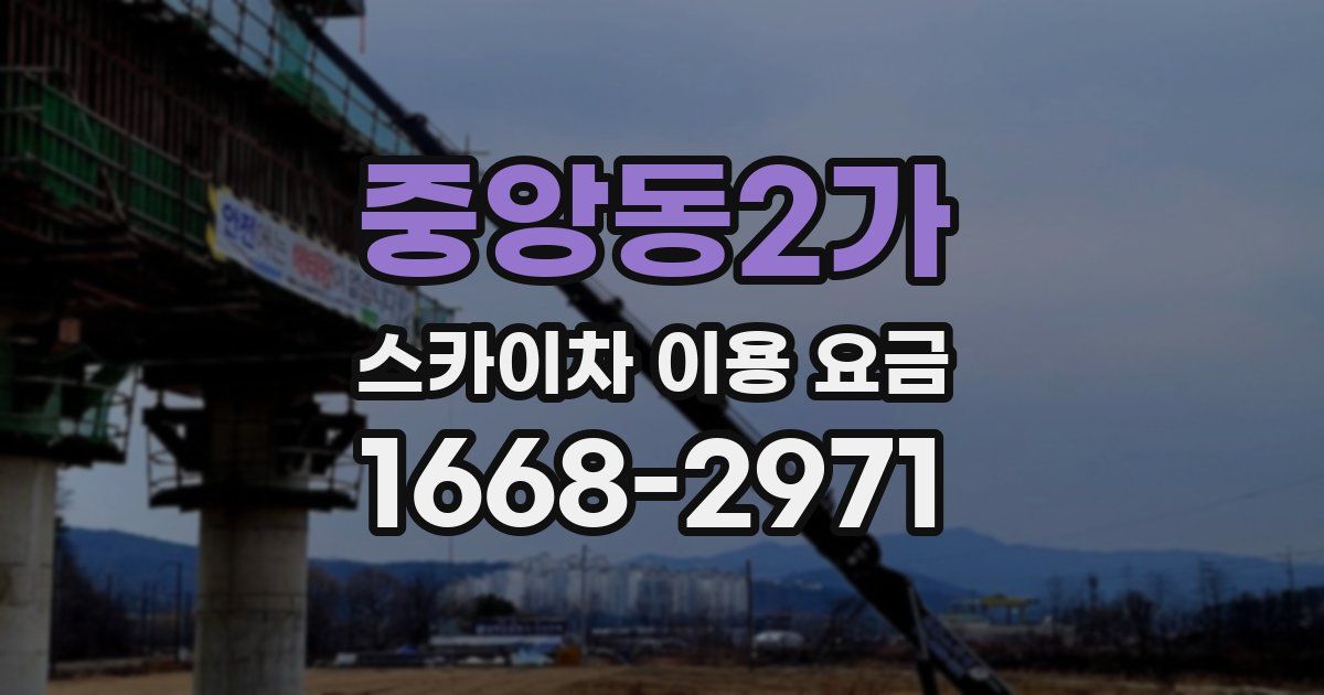 중앙동2가 스카이차 이용 요금