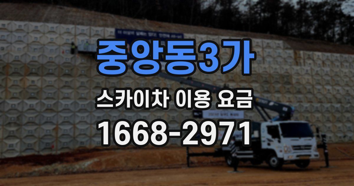 중앙동3가 스카이차 이용 요금