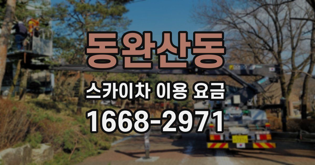 동완산동 스카이차 이용 요금