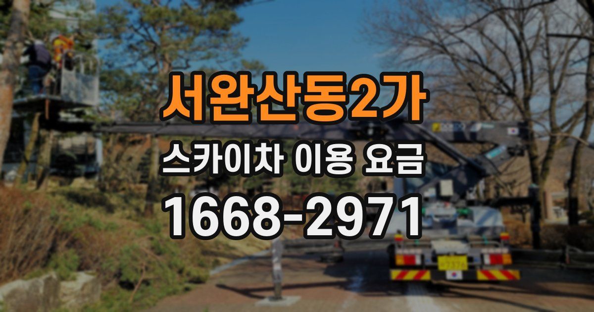 서완산동2가 스카이차 이용 요금