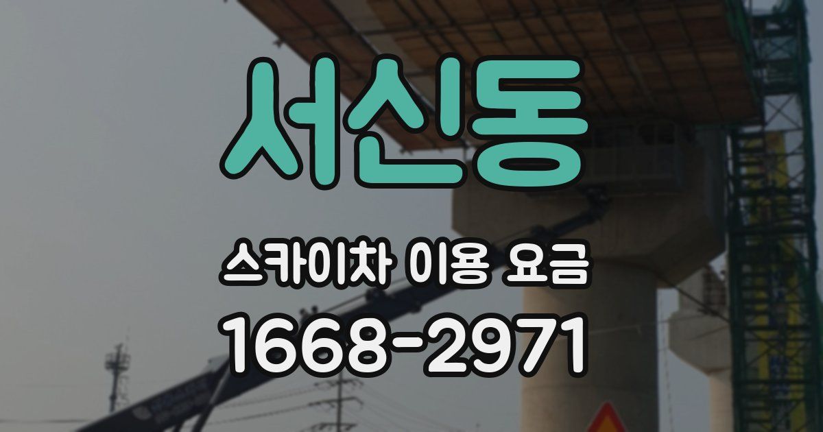 서신동 스카이차 이용 요금
