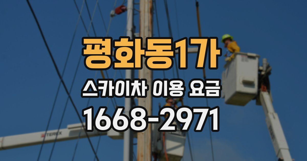 평화동1가 스카이차 이용 요금