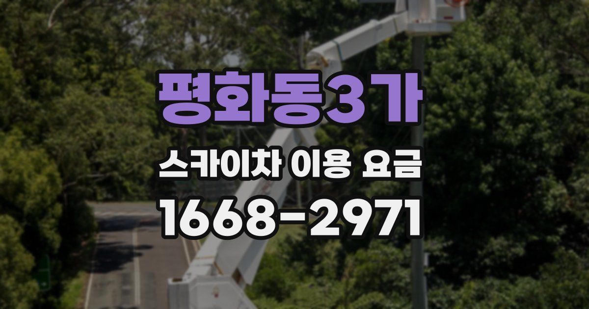 평화동3가 스카이차 이용 요금