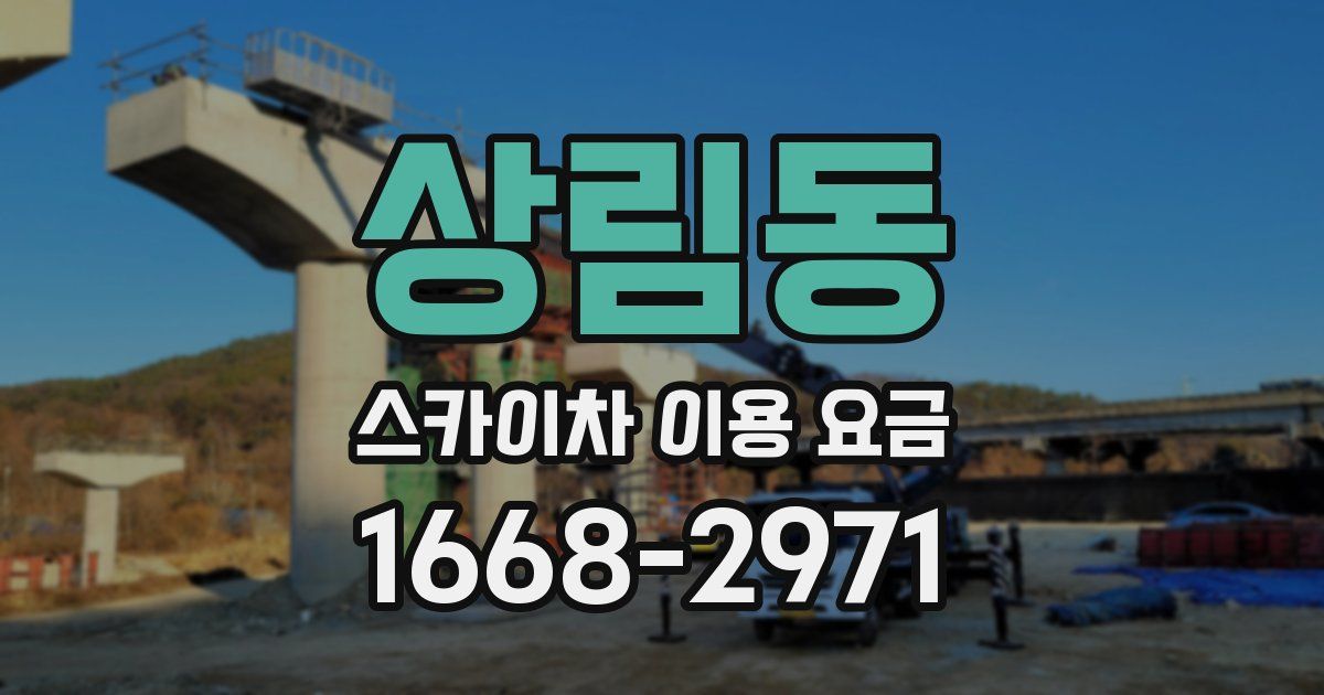 상림동 스카이차 이용 요금