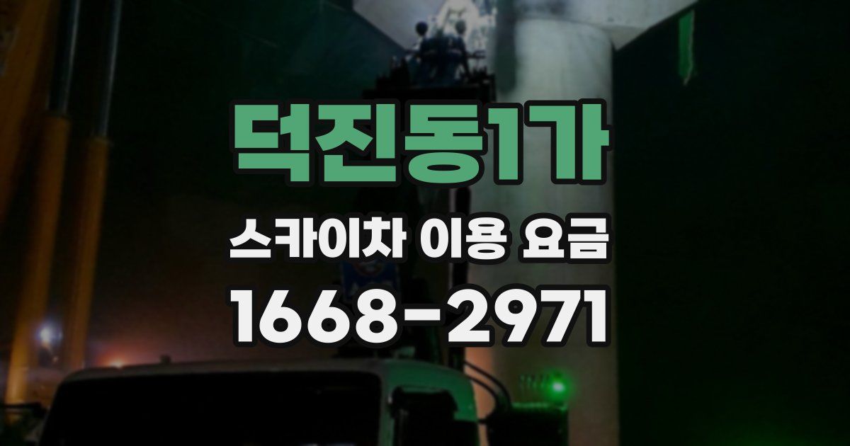 덕진동1가 스카이차 이용 요금