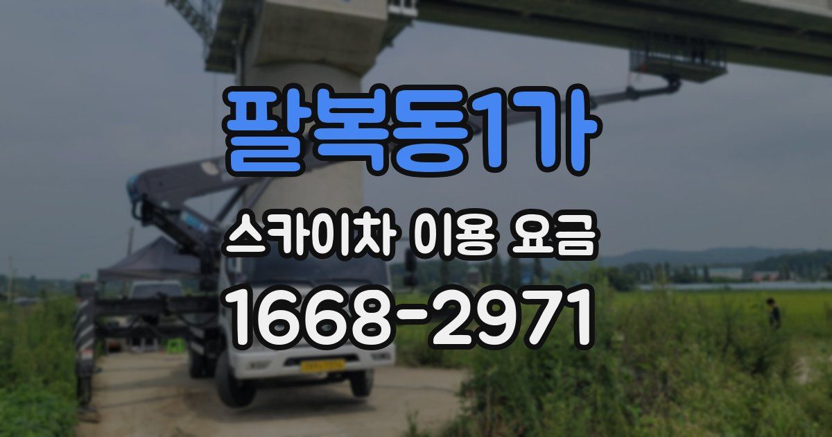 팔복동1가 스카이차 이용 요금
