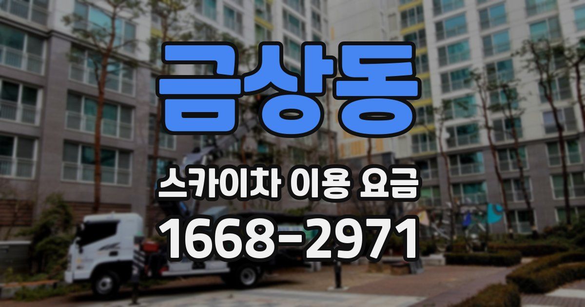 금상동 스카이차 이용 요금