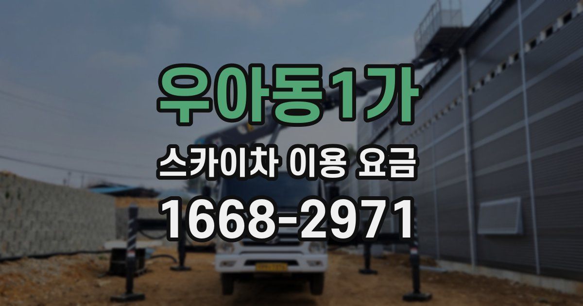 우아동1가 스카이차 이용 요금