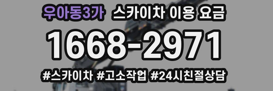 우아동3가 스카이차 이용 요금