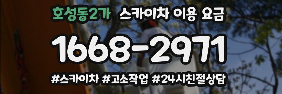 호성동2가 스카이차 이용 요금