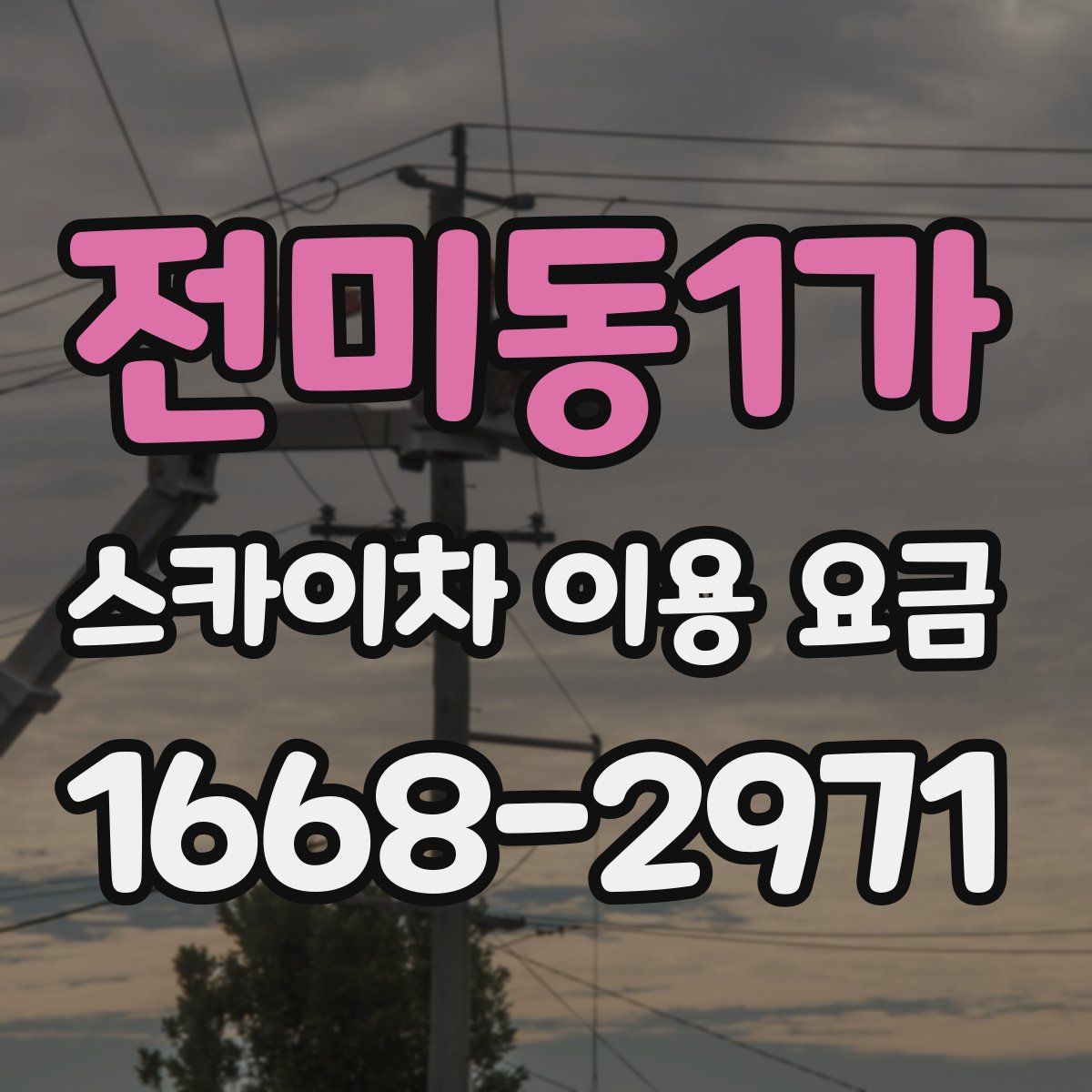전미동1가 스카이차 이용 요금