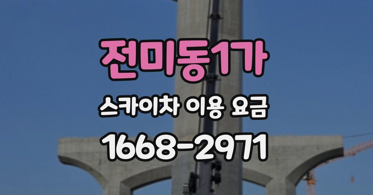 전미동1가 스카이차 이용 요금