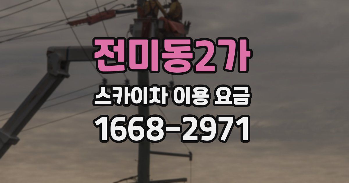 전미동2가 스카이차 이용 요금