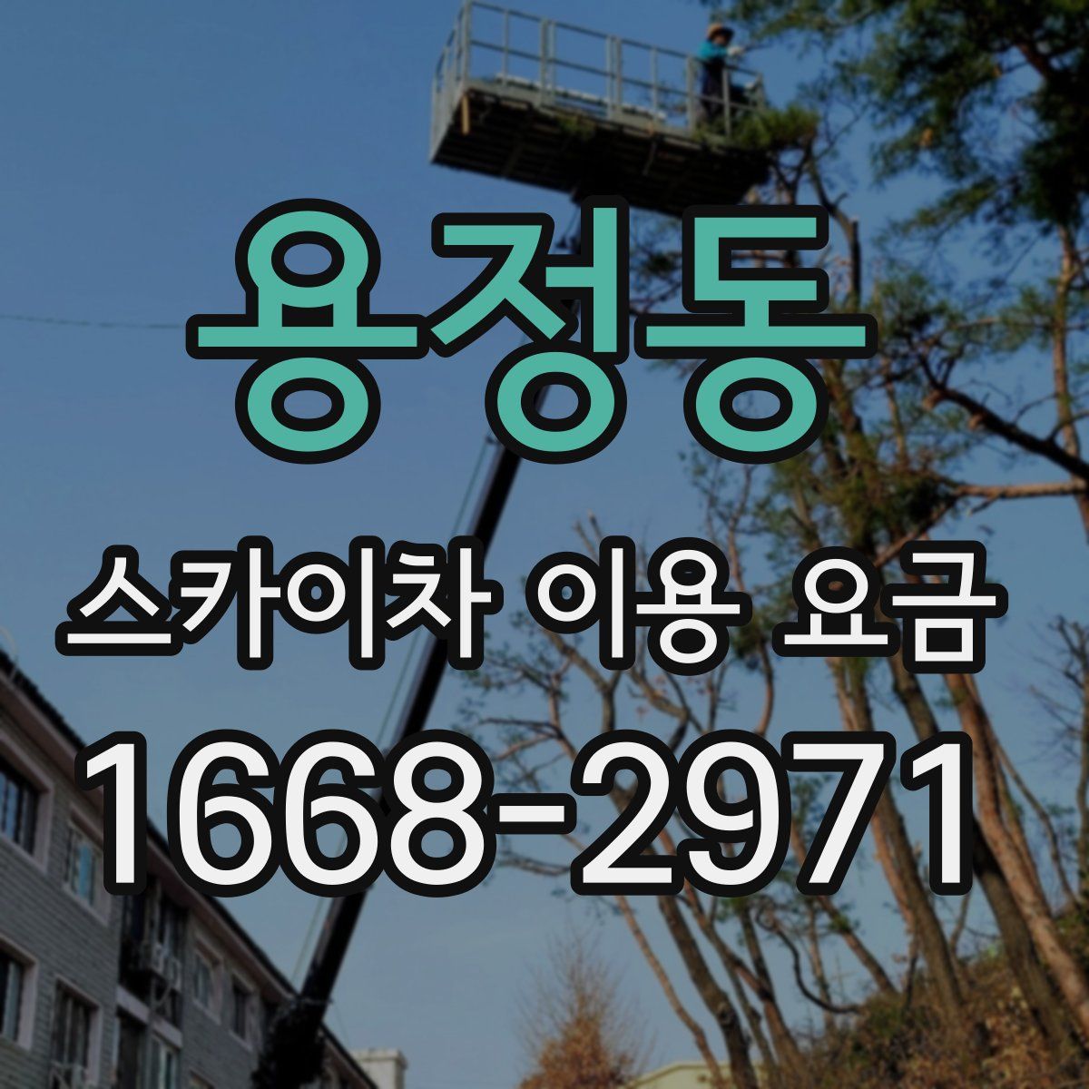용정동 스카이차 이용 요금