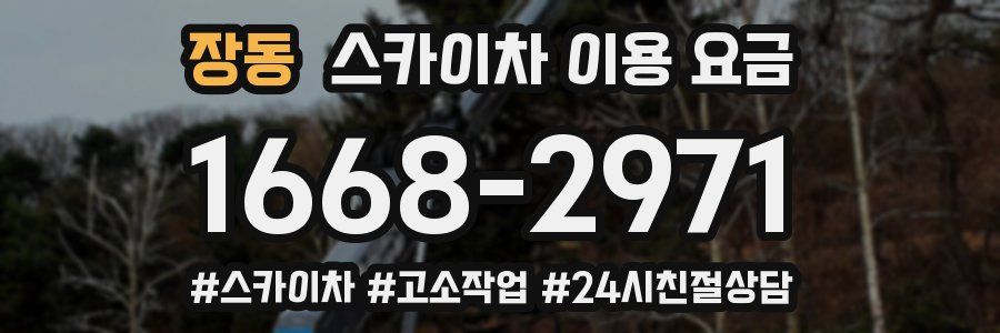 장동 스카이차 이용 요금