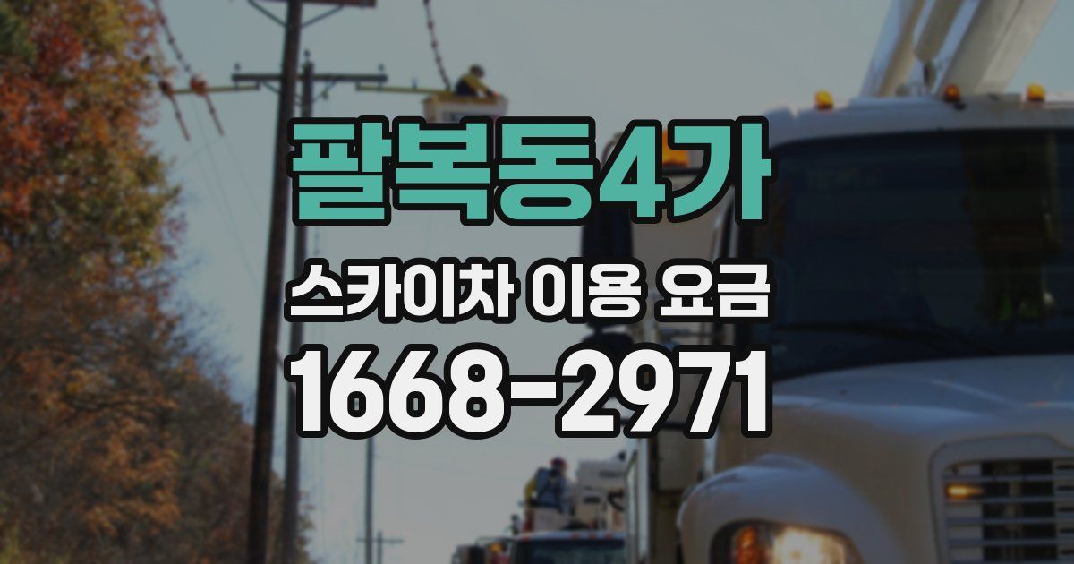 팔복동4가 스카이차 이용 요금