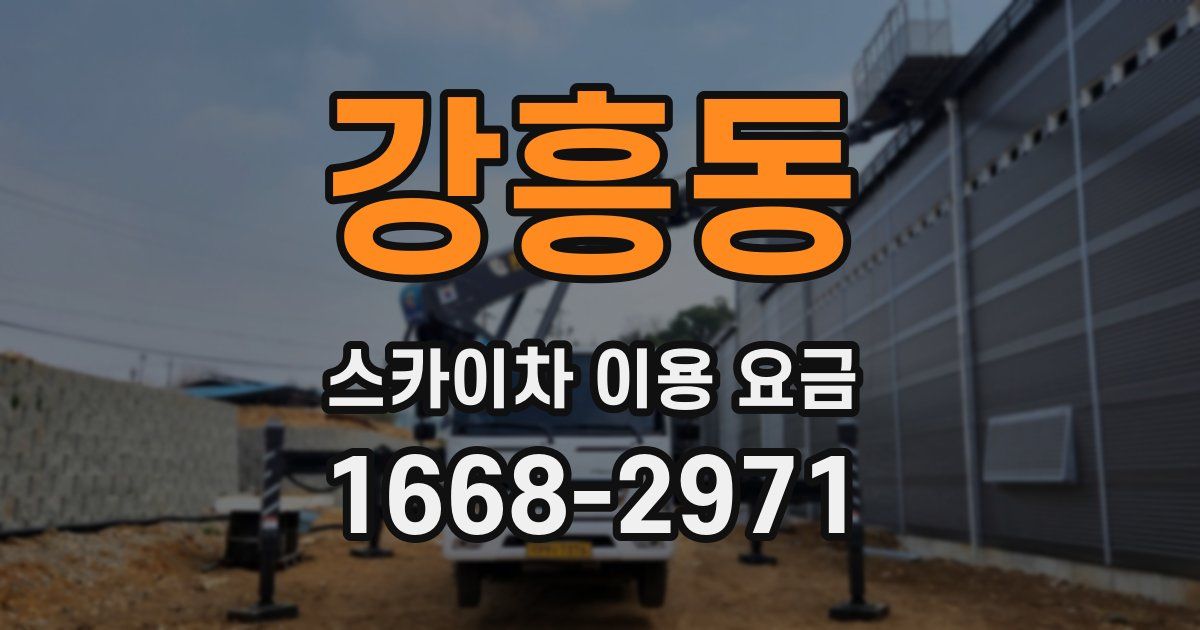 강흥동 스카이차 이용 요금