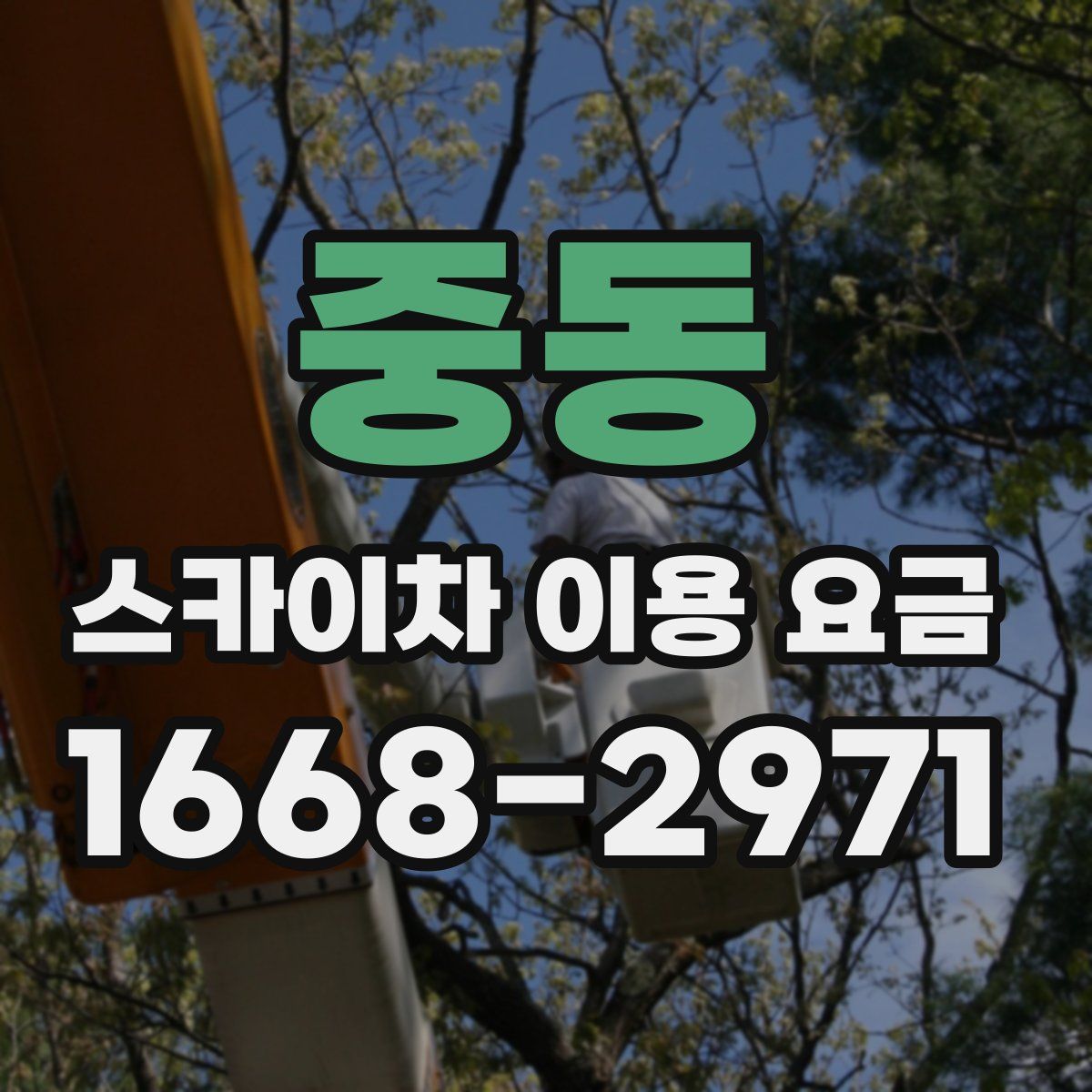 중동 스카이차 이용 요금