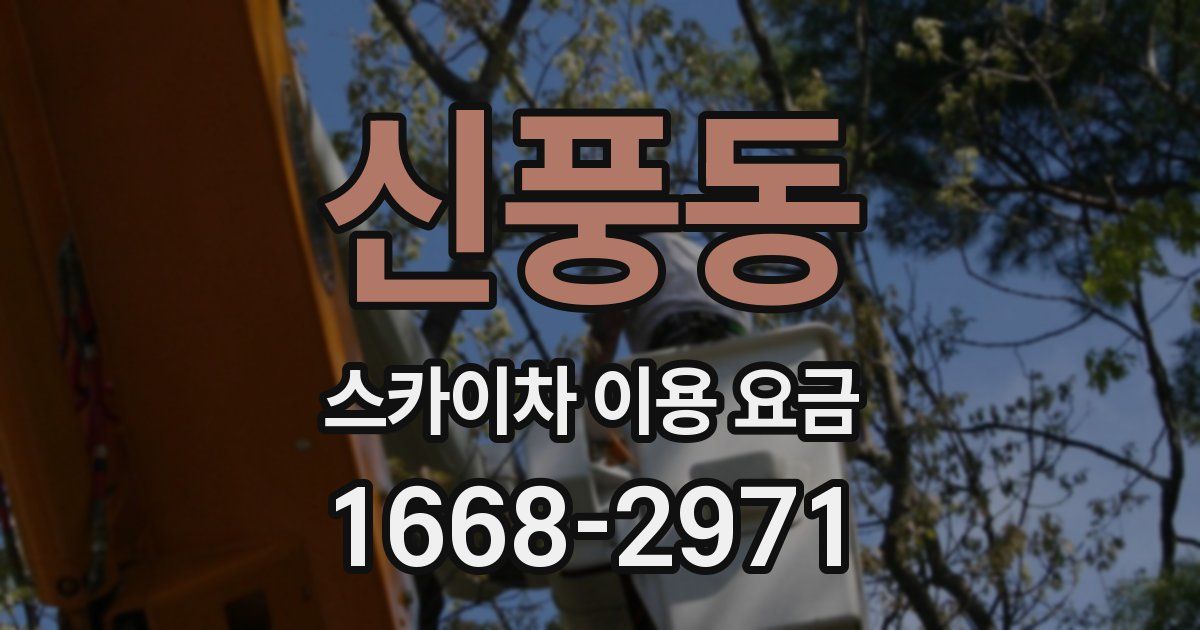 신풍동 스카이차 이용 요금