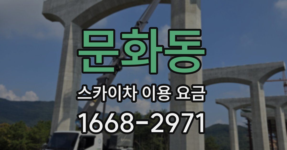 문화동 스카이차 이용 요금