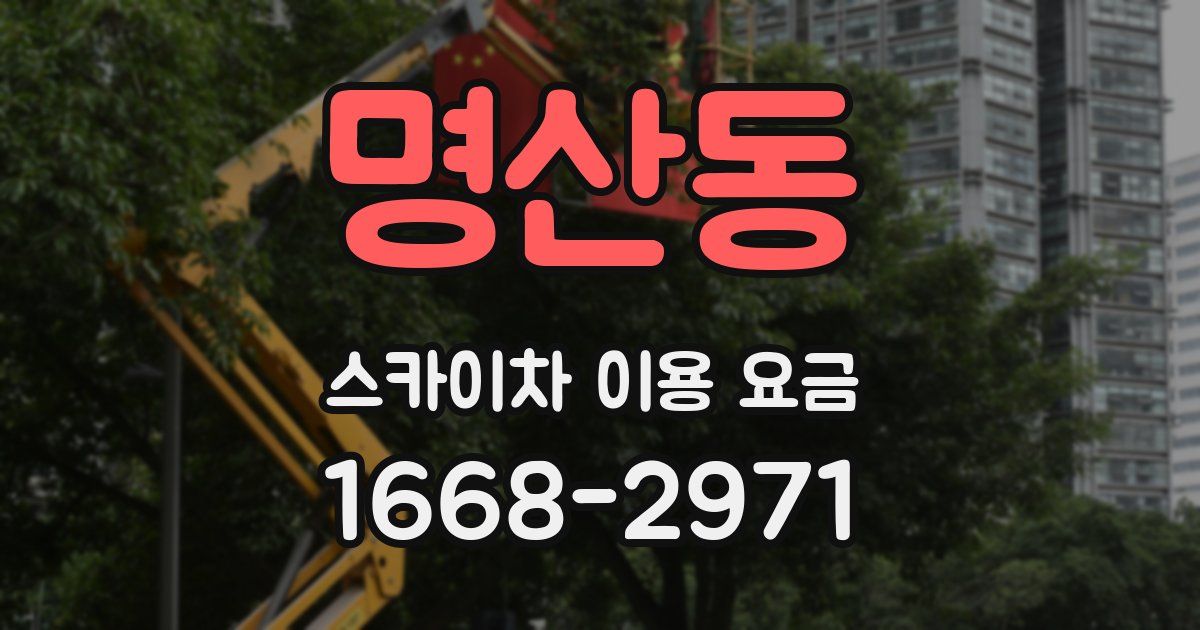 명산동 스카이차 이용 요금