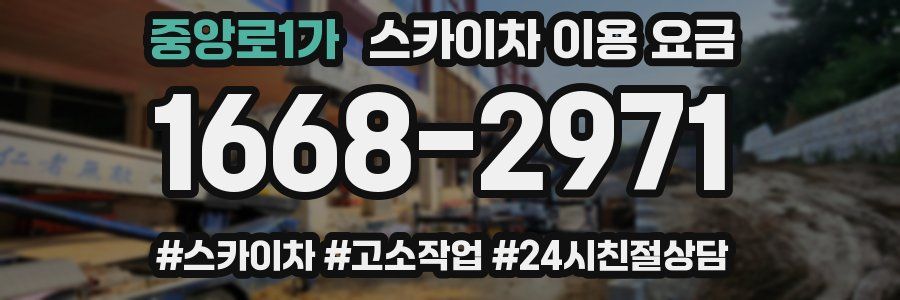 중앙로1가 스카이차 이용 요금
