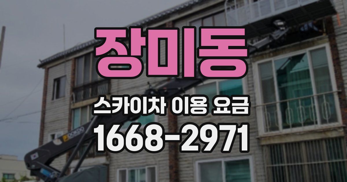 장미동 스카이차 이용 요금