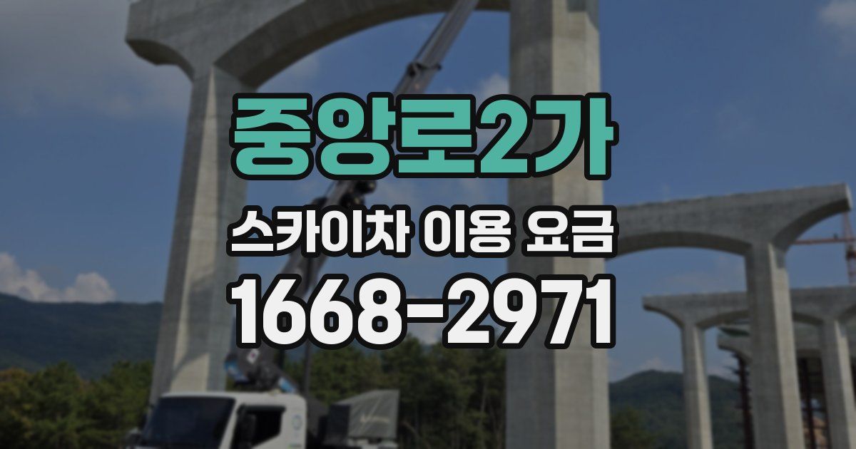 중앙로2가 스카이차 이용 요금