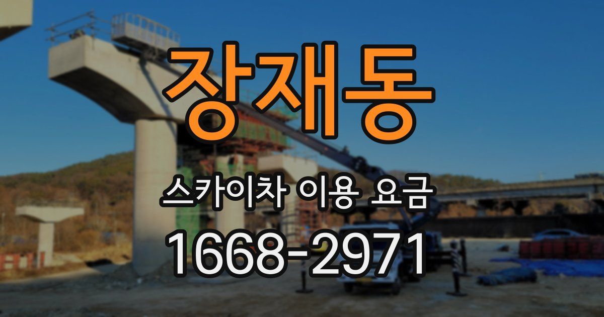 장재동 스카이차 이용 요금