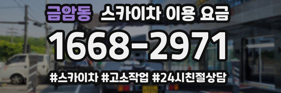 금암동 스카이차 이용 요금