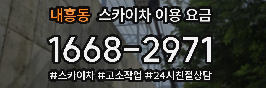 내흥동 스카이차 이용 요금