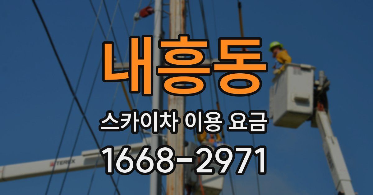 내흥동 스카이차 이용 요금