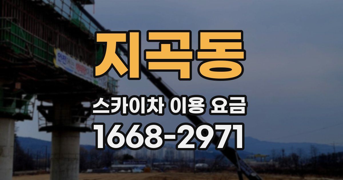 지곡동 스카이차 이용 요금