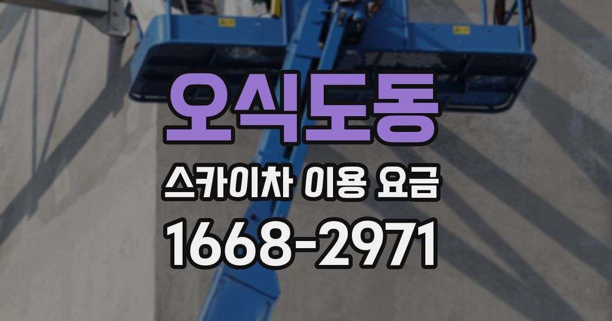 오식도동 스카이차 이용 요금