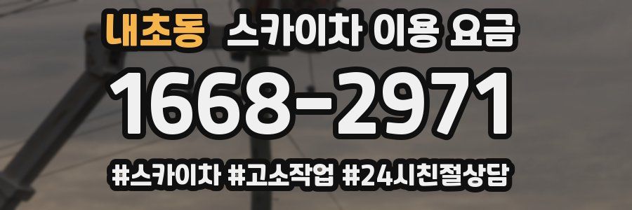 내초동 스카이차 이용 요금