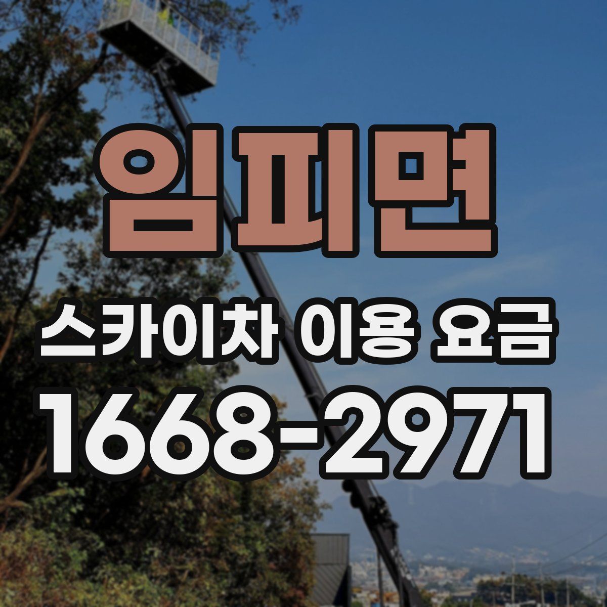 임피면 스카이차 이용 요금