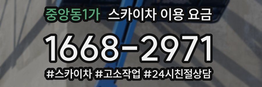 중앙동1가 스카이차 이용 요금