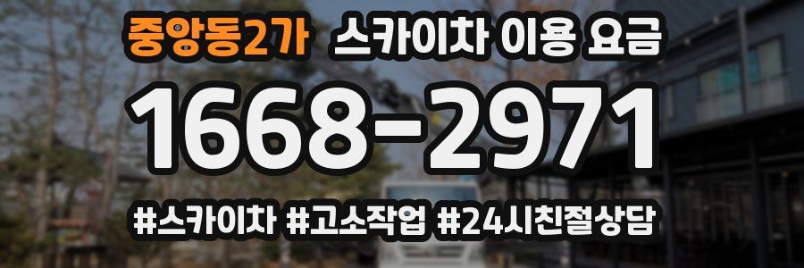 중앙동2가 스카이차 이용 요금