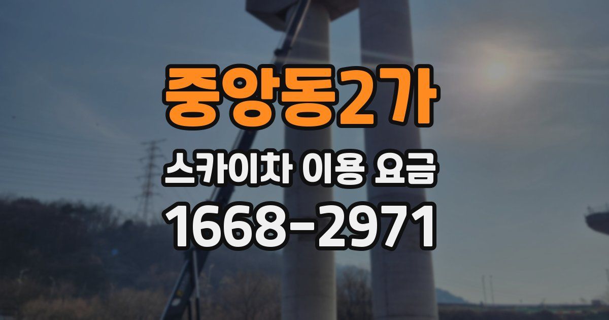 중앙동2가 스카이차 이용 요금