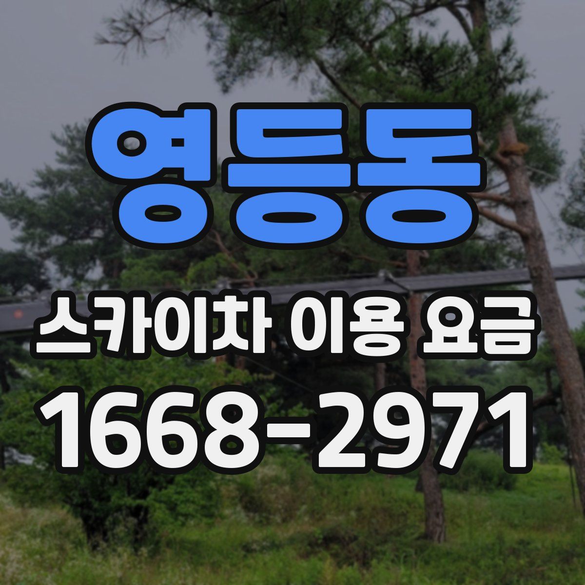 영등동 스카이차 이용 요금