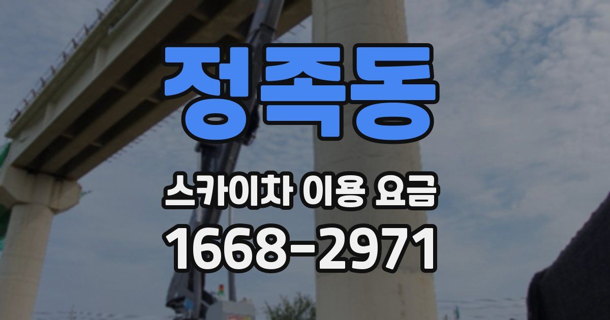 정족동 스카이차 이용 요금