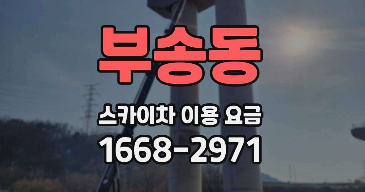 부송동 스카이차 이용 요금