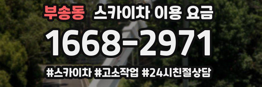 부송동 스카이차 이용 요금