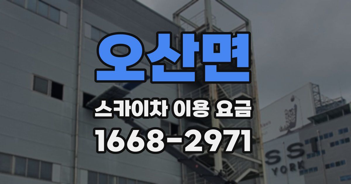 오산면 스카이차 이용 요금