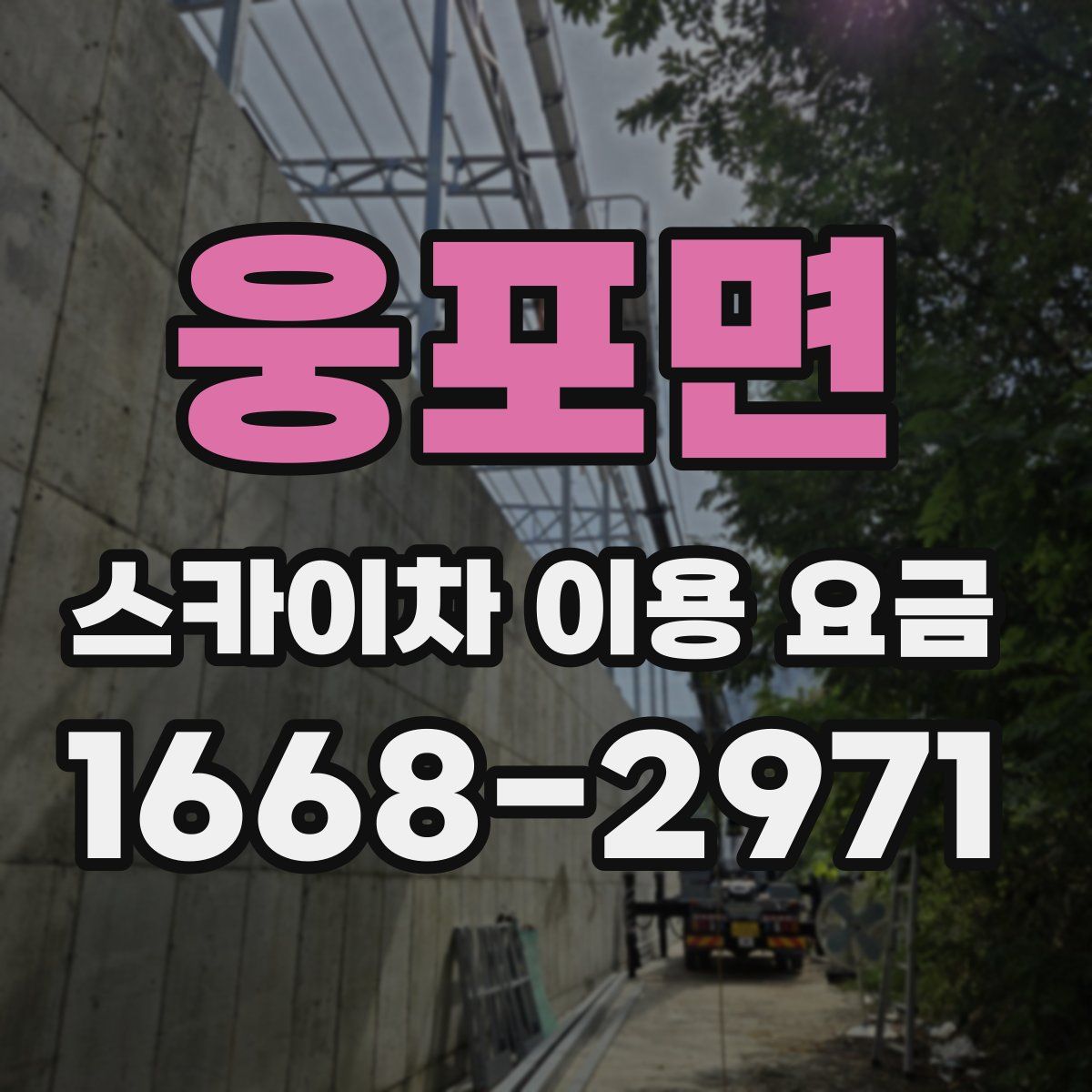 웅포면 스카이차 이용 요금